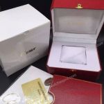 Higher Quality Replica Cartier Red Leather Watch Box set w/ Deluxe Booklet